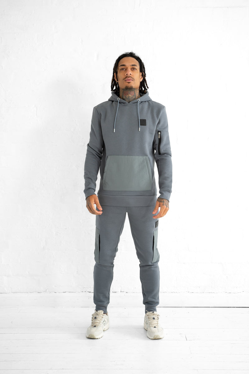 Hudson Collection Hoddie & Jogger Set - Grey