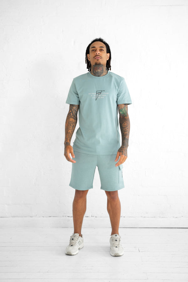 Bugsy Collection T-Shirt and Shorts Set -  Arona Grey