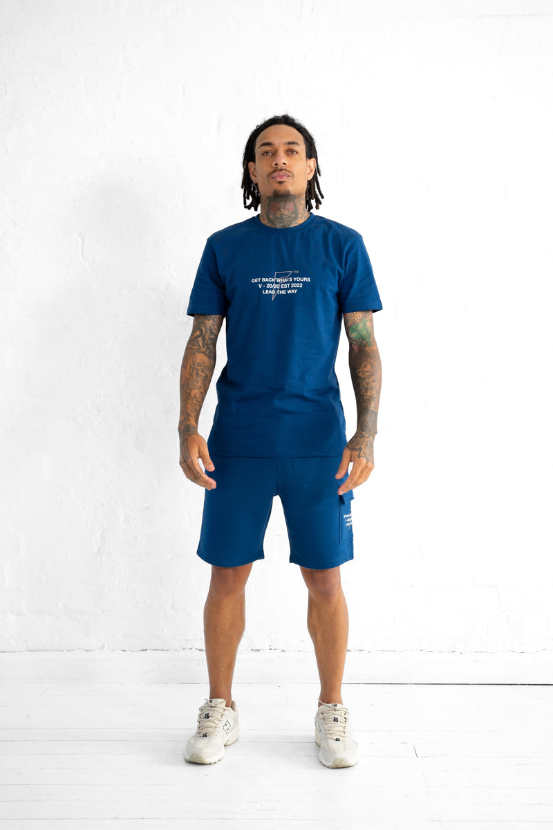 Bugsy Collection T-Shirt and Shorts Set - Estate Blue