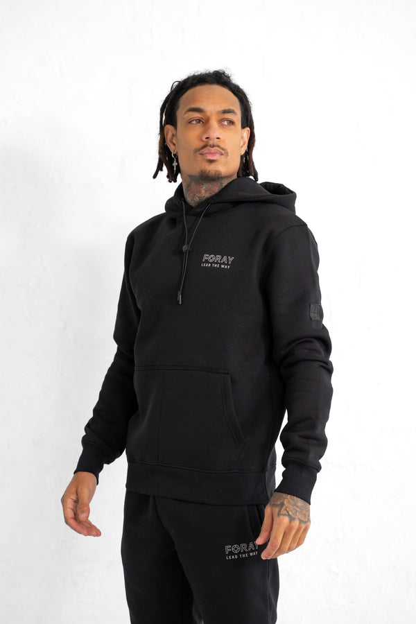 Axel Collection Fleece Hoodie - Black