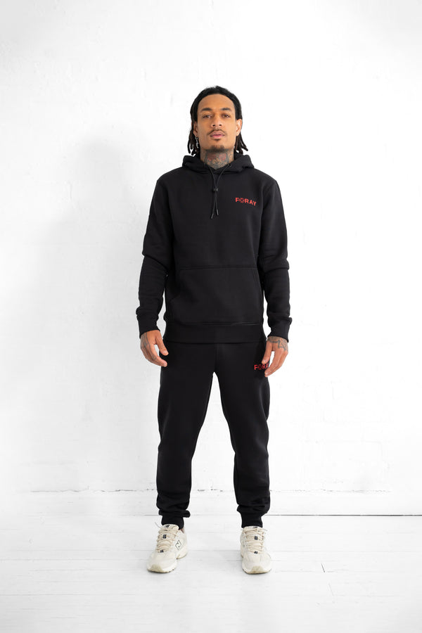 Target Collection Hoodie and Jogger Set - Black