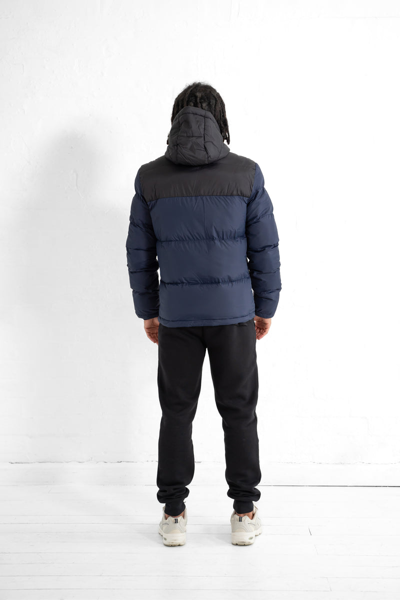 Foray Legacy Padded Jacket with Detachable Hood - Navy