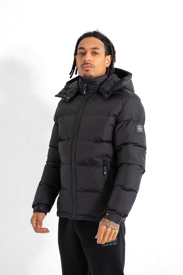 Foray Revolve Padded Jacket with Detachable Hood - Black