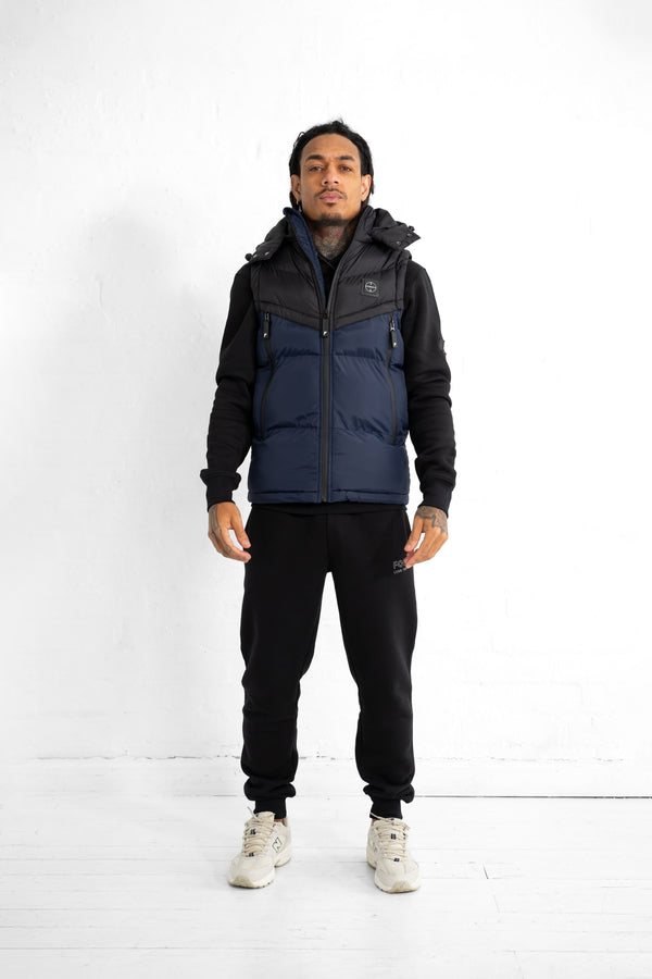 Foray Tower Padded Gilet - Navy