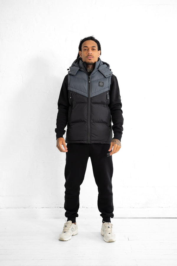 Foray Tower Padded Gilet - Black