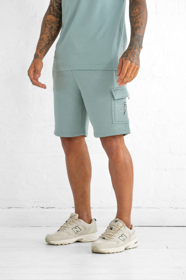 Bugsy Shorts with Plain Design & Handy Pockets - Arona Grey